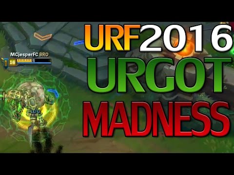 Video League of Legends | Urgot URF | Full Gameplay - youtube