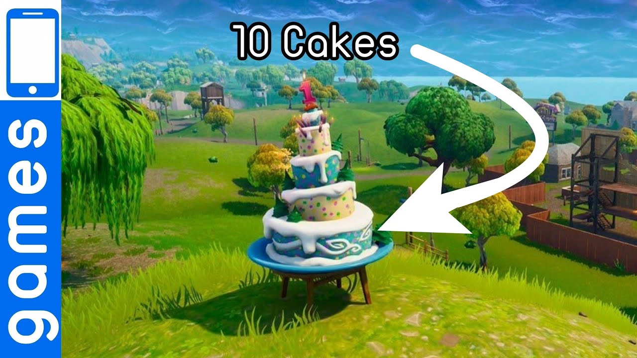 FORTNITE BIRTHDAY CAKES 10 *Completed* 2018 | اكمال مهمة جمع الكعك فورت نايت عيد ميلاد