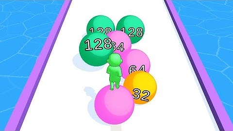 Run 2048 - Number Matching Merge Balls - All Levels Gameplay Walkthrough ios Android Lvl 1-40 Part 1