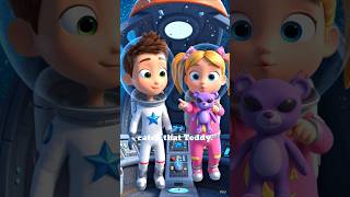 Leo & Mia's Space Adventure 🪐 Funny Kids Cartoon #shorts