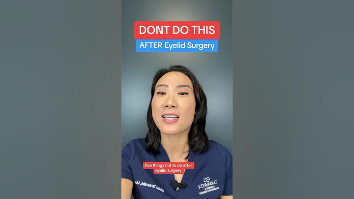 🛑 5 THINGS TO AVOID AFTER EYELID SURGERY