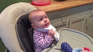 Meadow's tries turkey baby food for first time