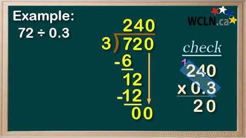 WCLN - Math - Long Division Involving Decimals 1