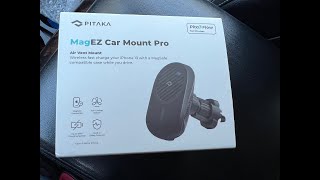 Пожалуй лучший выбор из держателей в авто  IPhone с MagSafe  Pitaka MagEZ Car Mount Pro