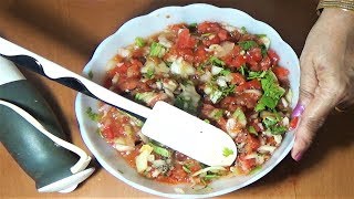 The ever popular salsa. used as filling and salad. please like share
this video. subscribe to my channel for more tasty recipes. page o...