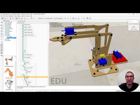 Control de Ejes del Robot meArm (Paso 5) | CoppeliaSim (V-REP)