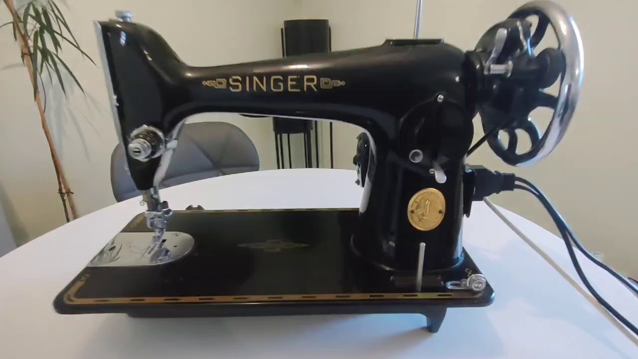 Singer 201K Electric Heavy Duty Semi Industrial Sewing Machine YouTube