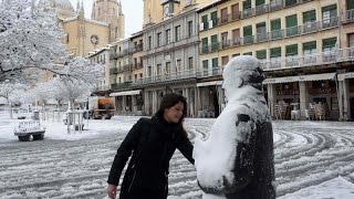 España se tiñe de blanco por el temporal más crudo del invierno