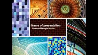Ceramic Mosaic PowerPoint Template by PoweredTemplate.com