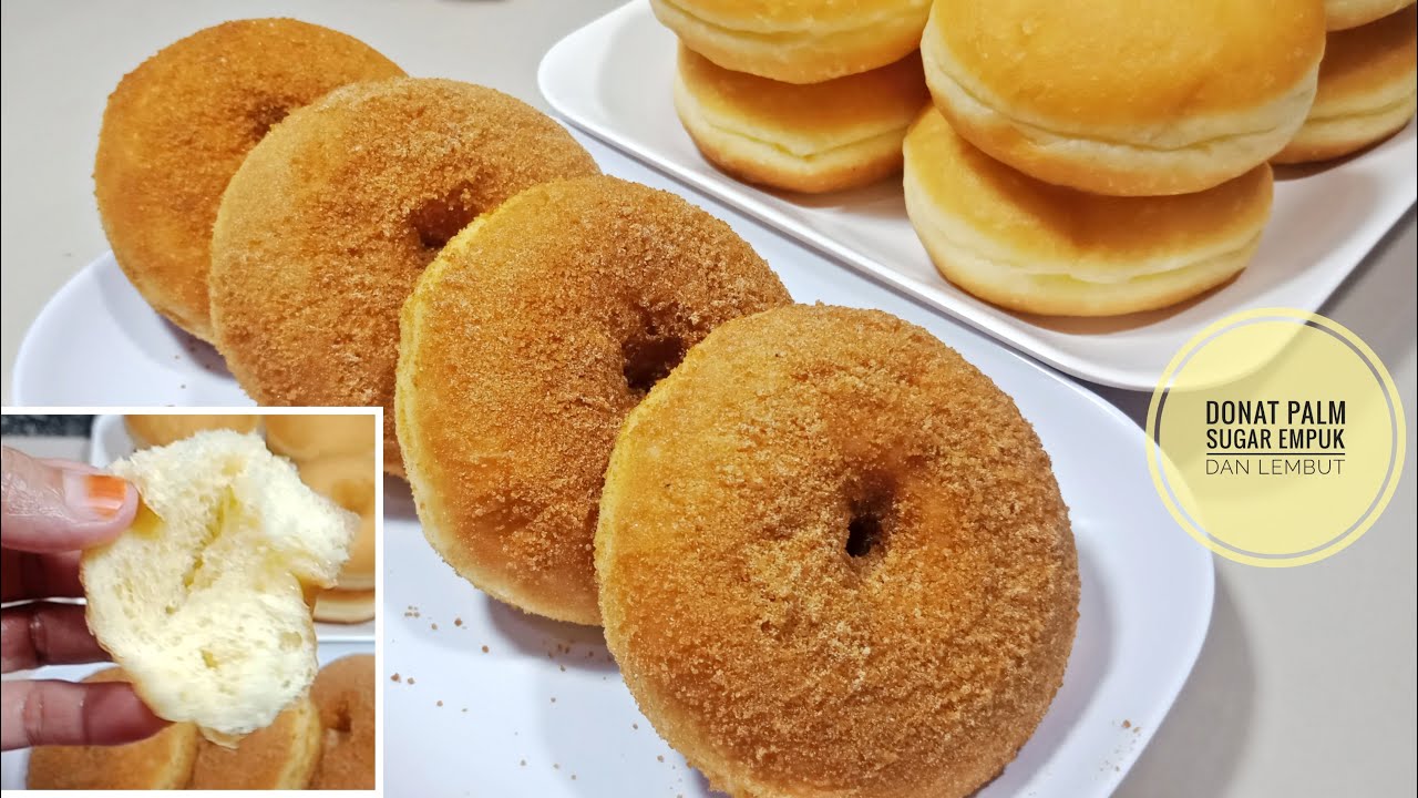 Cara membuat donat empuk dan lembut Donat palm sugar YouTube