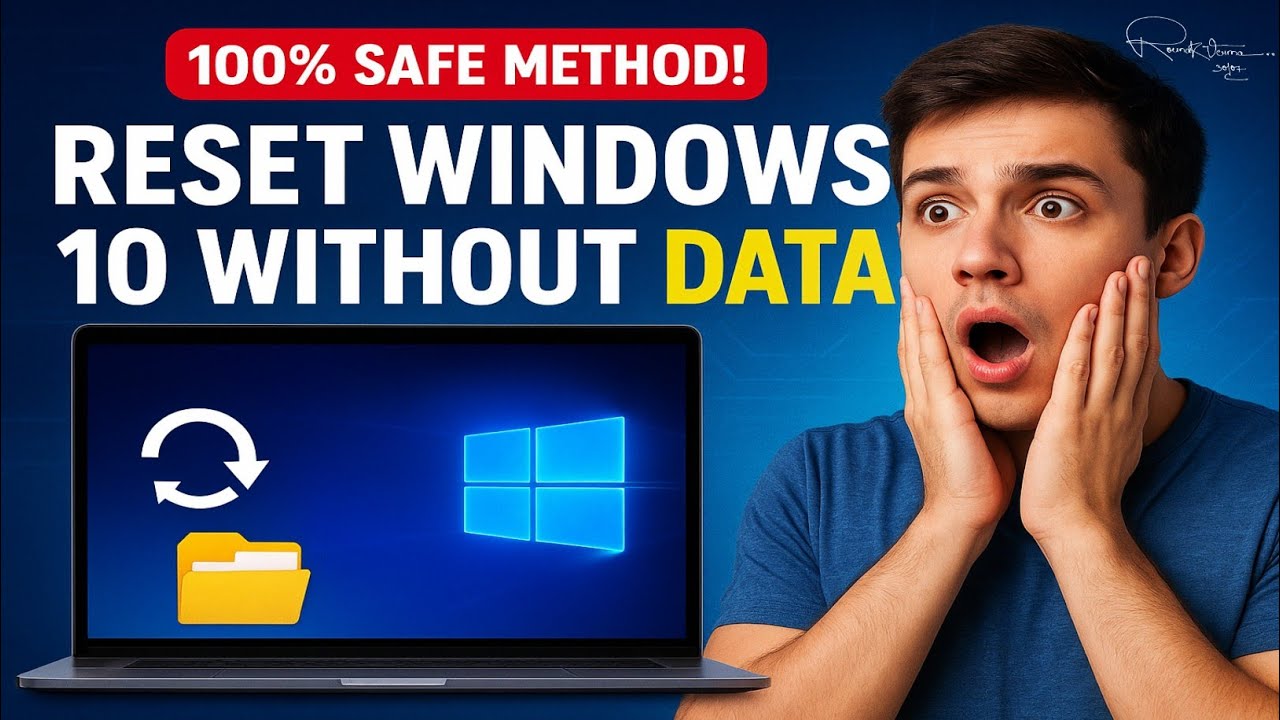 How to Reset Windows 10 Without Losing Any Data (100% Working) - YouTube