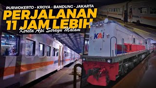 Download lagu WAKTU TEMPUH TERLAMA DARI PERJALANAN SERAYU YANG LAIN‼️ Fulltrip Naik Kereta Api Serayu Malam