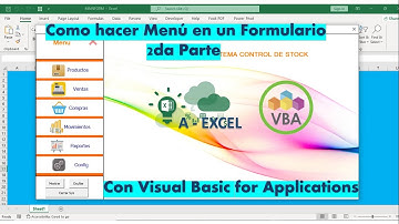 Menu en Formulario con VBA Excel 2da Parte