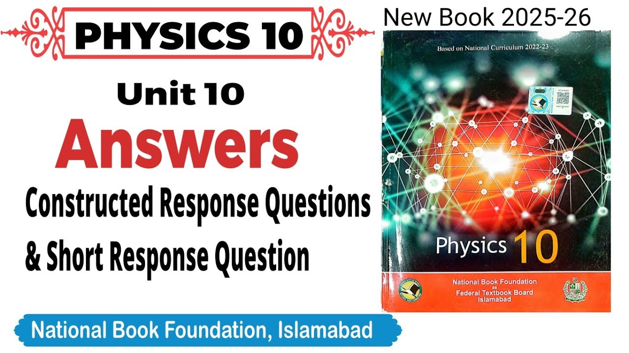 Short Question Answer | CRQ's  Unit 10 class 10 physics National book foundation