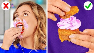CLEVER FOOD HACKS TO SAVE YOUR DAY || Viral Food Tricks by 123 GO!