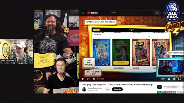 EVS: watching Dick Masterson watch Eric July’s comic book trailer - 7/6/24