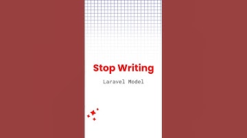 Laravel Model Without Coding #shorts