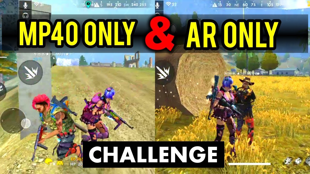 free fire factory challenge Free Fire MP40 Only & AR Only Challenge with NHK-HITMAN - Completing Your Challenge #8 #9