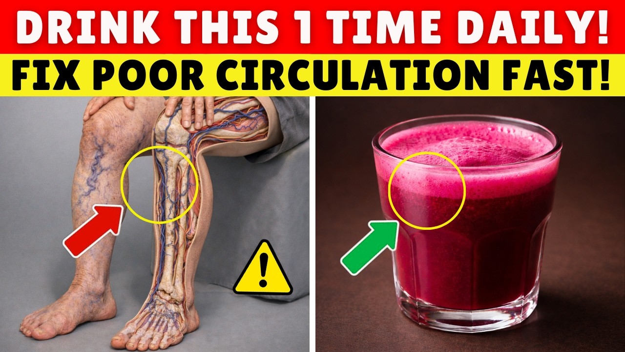 Over 60? Drink THIS Juice to Increase Leg Blood Flow 3X in 3 Days | Senior Health