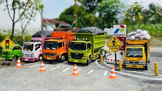 ACTION #106 Delivering Quality Palm Oil, WOBBLY Dump Truck Hino500, ISUZU NMR71 Truck, LONG Fuso2...