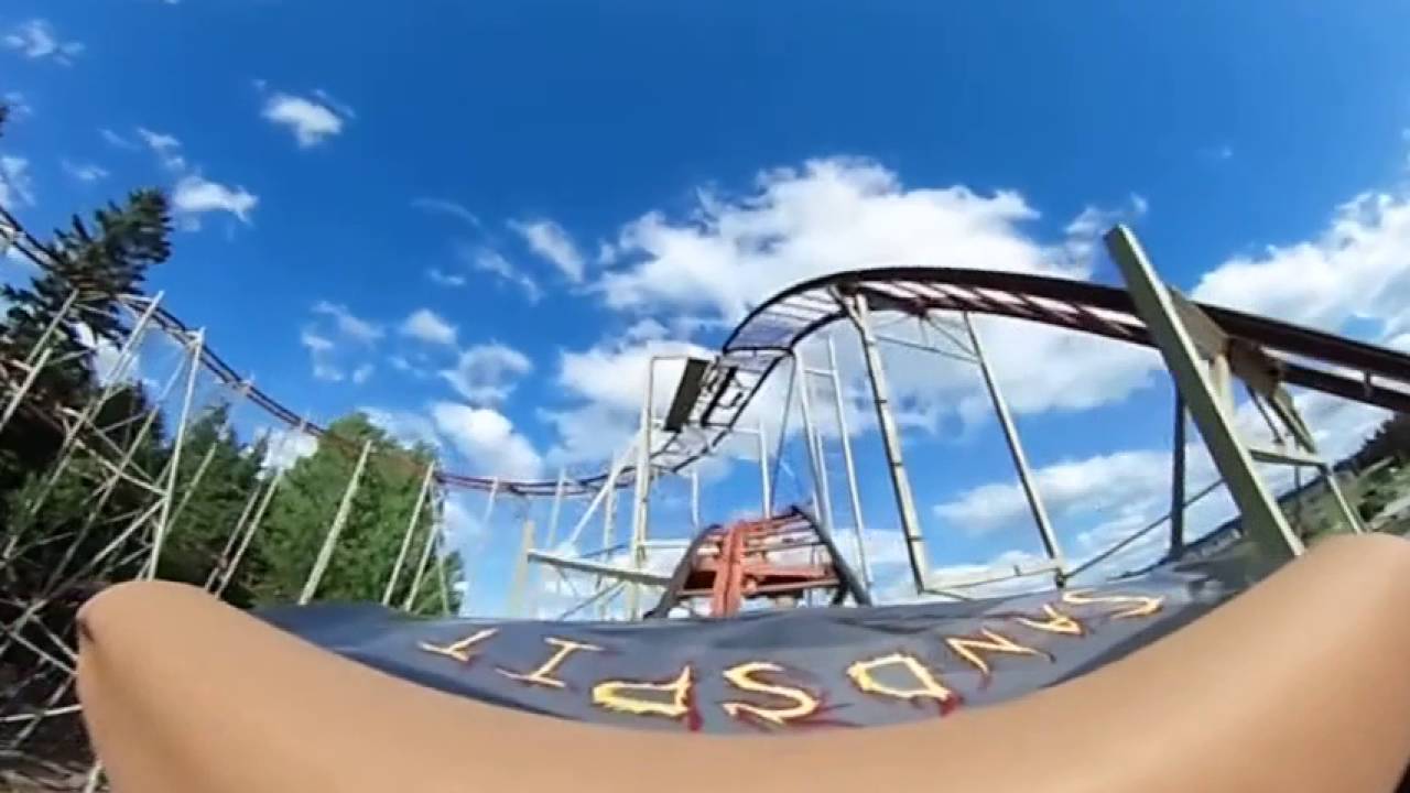 Sandspit Cyclone Roller Coaster Cavendish Prince Edward Island - YouTube