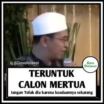 Pesan Singkat Alm. Ust. Jefri Albukhari untuk mertua