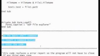 vb6 shell and file explorer
