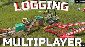 FARMING SIMULATOR 2017 | LOGGING | MULTIPLAYER SERVER | WOOD CHIPPING