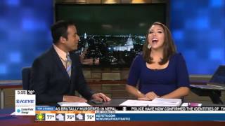 Anchor Laughs at CoAnchor's First Pitch  Funnier than Grumpy Cat's