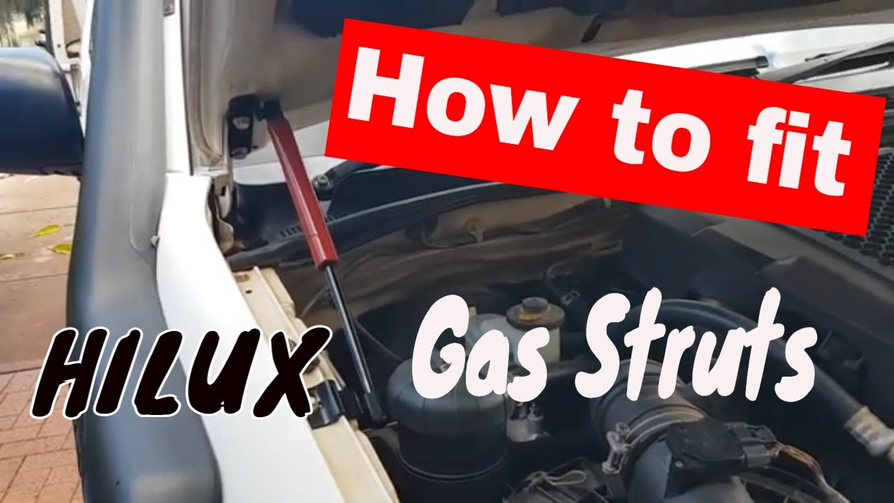 How to fit Gas Struts To THE OF A Hilux YouTube