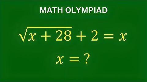 A Very Nice Math Olympiad Problem | Find The Value of x | You Need To Know This Trick | Algebra