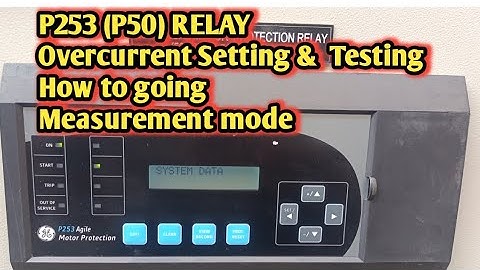 GE ALSTOM P50 AGILE P253 Relay Testing & Setting #overcurrent #earthfault #ge #alstom #schneider