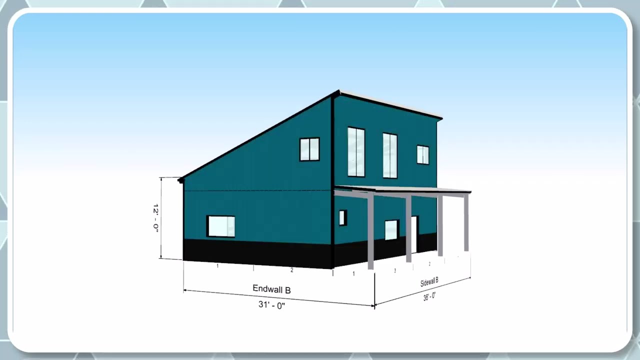 ARIZONA 25 X 36 SINGLE SLOPE LOFT COVERED PORCH BARNDOMINIUM