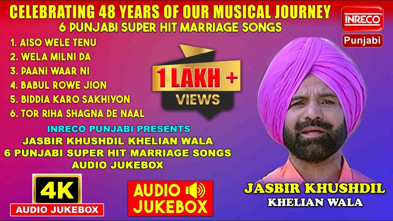 Audio Jukebox  Jasbir Khushdil  Inreco Punjabi