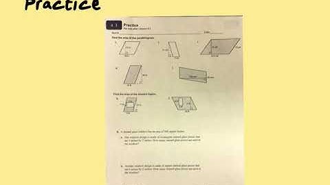 4.1 Area of Parallelograms