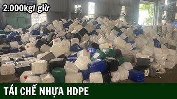 Dây chuyền tái chế can nhưa HDPE công xuất 2.000kg/giờ hiện đại nhất | Greentech Việt Nam
