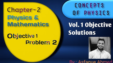 H C Verma physics class 11 chapter 2 solution | Objective 1 Question no 2 solution | hcv solutions
