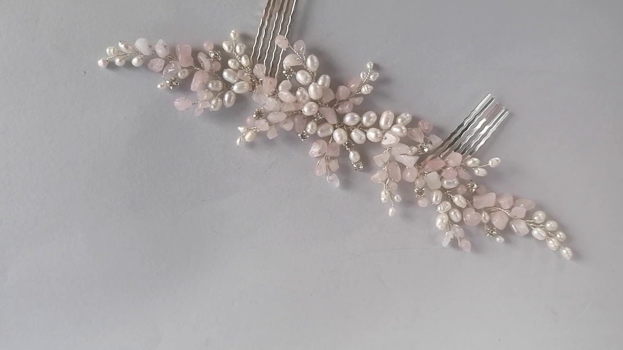 rose quartz headpiece