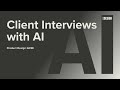 GCSE Product Design: Client Interviews (AI assisted)