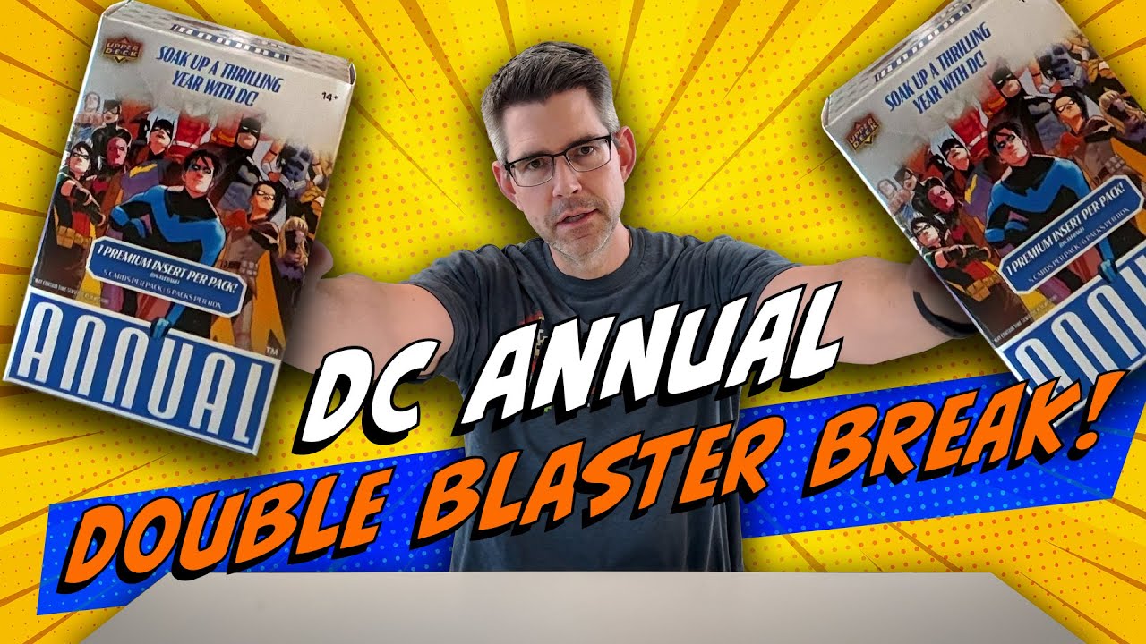 DC Comics Annual 2023-24 trading cards by Upper Deck - Blue Batman parallel!  Double box break!