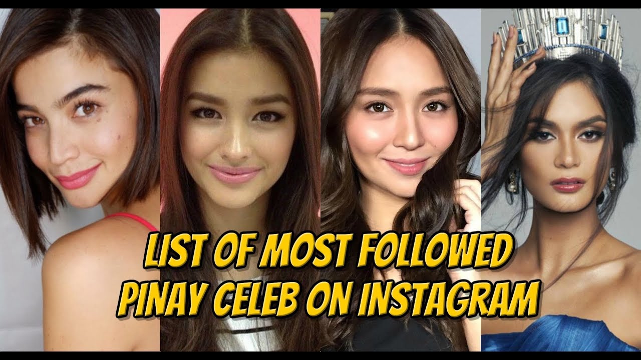MOST FOLLOWED PINAY CELEB ON INSTAGRAM - YouTube