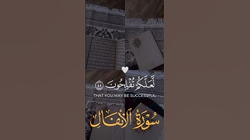 يا أيها الذين آمنوا إذا لقيتم فئة فاثبتو سورة الأنفال الايات (45-46)قرآن يوسف الصقير#سورة_الأنفال