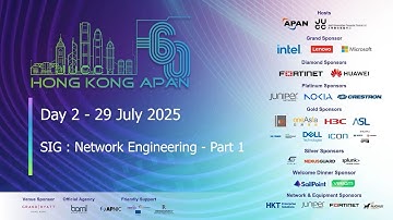 APAN60: SIG Network Engineering - Part1