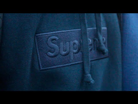 supreme box logo hoodie navy tonal 2014 + Fft (ft. gotsweige)