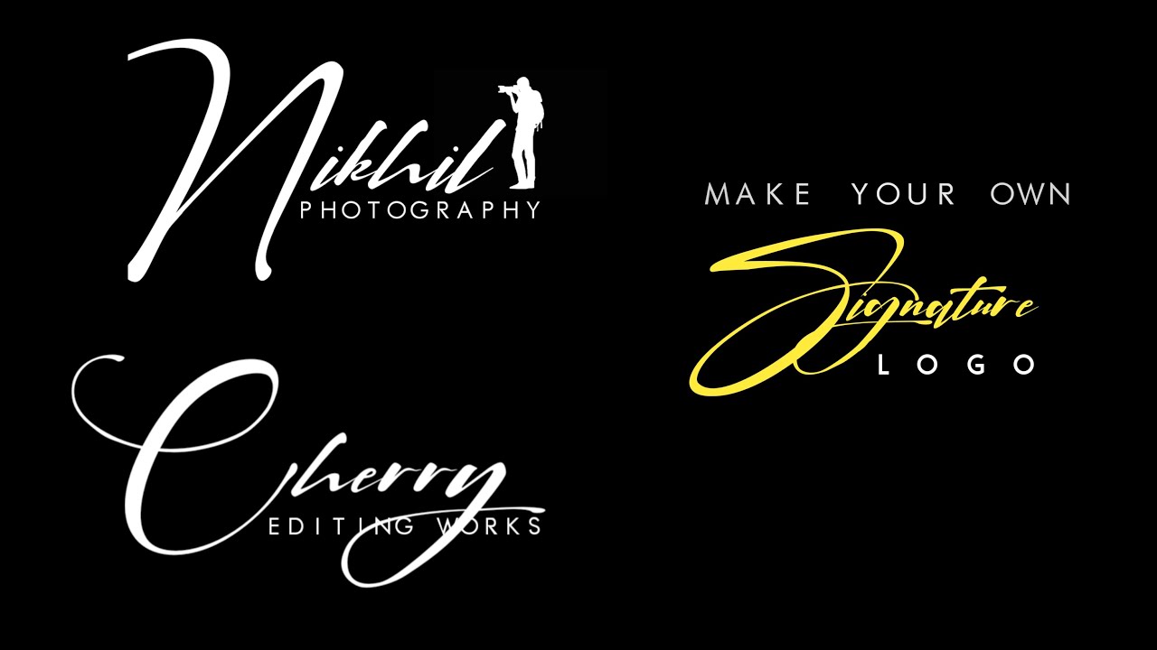 Photography Logo Editing || Cherry Editing Zone