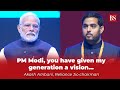 PM Modi, you have given my generation a vision...: Akash Ambani, Reliance Jio chairman