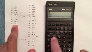 HP 42s Programming Example 3