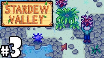 Stardew Valley Gameplay Walkthrough PART 3 - First Harvest, Secret Beach Bridge, Farming Level Up PC