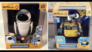 Disney/Pixar’s 2008 Wall-E Interaction Eve Robot and Wall-E U-Command Remote Control Robot