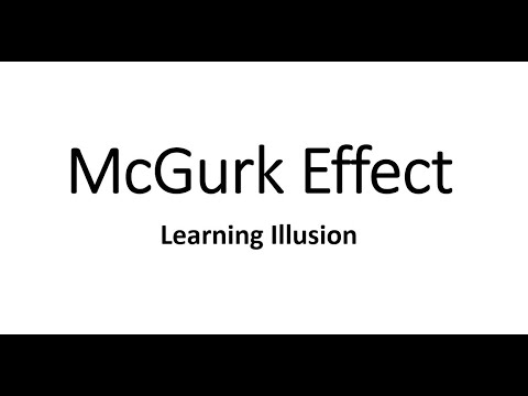 The McGurk Effect Audio Illusion